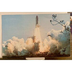 Vintage 1982 NASA STS-4 Launch Postcard With Space Shuttle Columbia